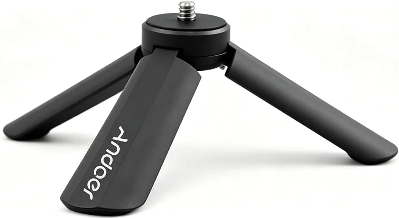 Andoer ministativ, bärbar, tripod och handtag, stabilisator, vikbar, tid, lap, fotografi, hållare för Feiyu WG2 G5 SPG-serien Vimble C Summon WGS G4S G4 Pro Gimbal — Portabel digital och ljud