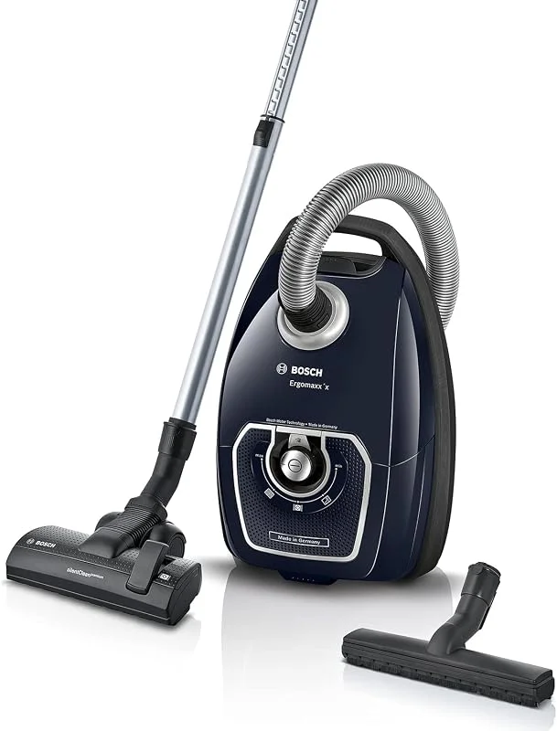 Bosch Ergomaxx'x, Dammsugare med påse, BGB7X420, Blå — Hushållselektronik
