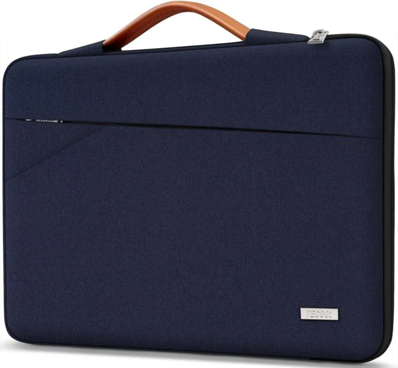 TECOOL 13" fodral för bärbar dator för MacBook Air 13 M1, M2 2018–2022, MacBook Pro 13 2016–2022, Surface Pro 9, 8, 7, X, 6, 5, XPS 13 bärbar datorväska med handtag, mörkblå — Datortillbehör