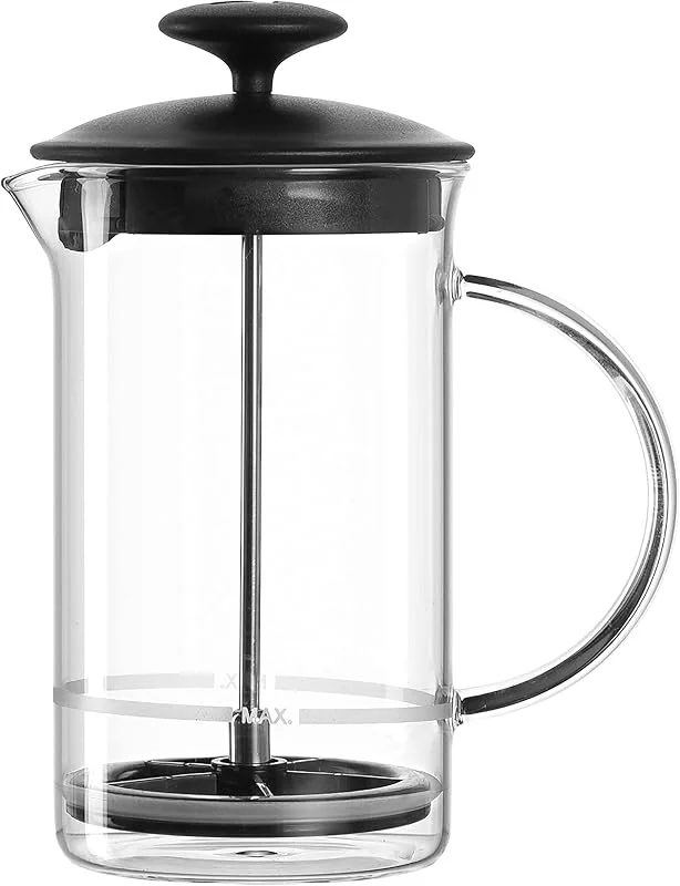 Leonardo 025508 mjölkskummare caffè per me 3-delat set, värmebeständigt glas — Kök & Hushåll