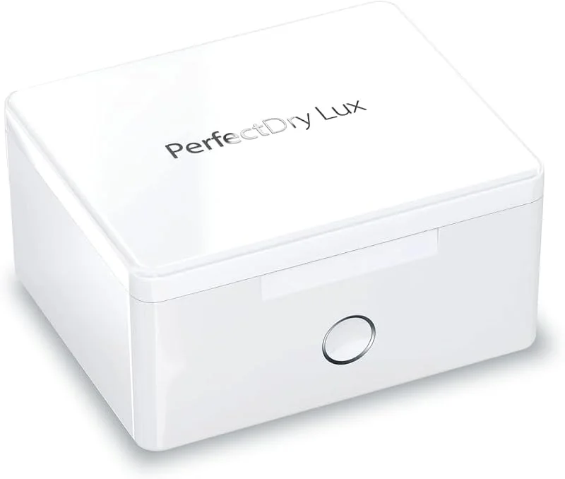 SDU SPECIALISTIDELLUDITO PERFECT DRY LUX UV-låda elektrisk avfuktare automatisk UV-sterilisator för att desinficera och rengöra hörapparater, AirPods, bärbar torrbox ultraviolett rengöring — Hushållselektronik