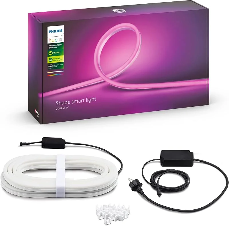Philips Hue Outdoor Lightstrip LED-ljusslinga för utomhusbruk, 5 meter — Smarta hem