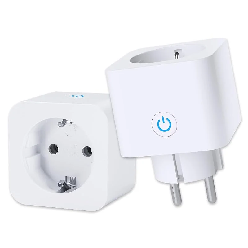 ANTELA Smart Plug Wifi Socket 16A Strömförbrukning Mätning Kompatibel med Alexa, Google Assistant, Röststyrning, Barnskydd, APP Fjärrkontroll, 2.4GHz, 3680W, 2 PCs — Smarta hem