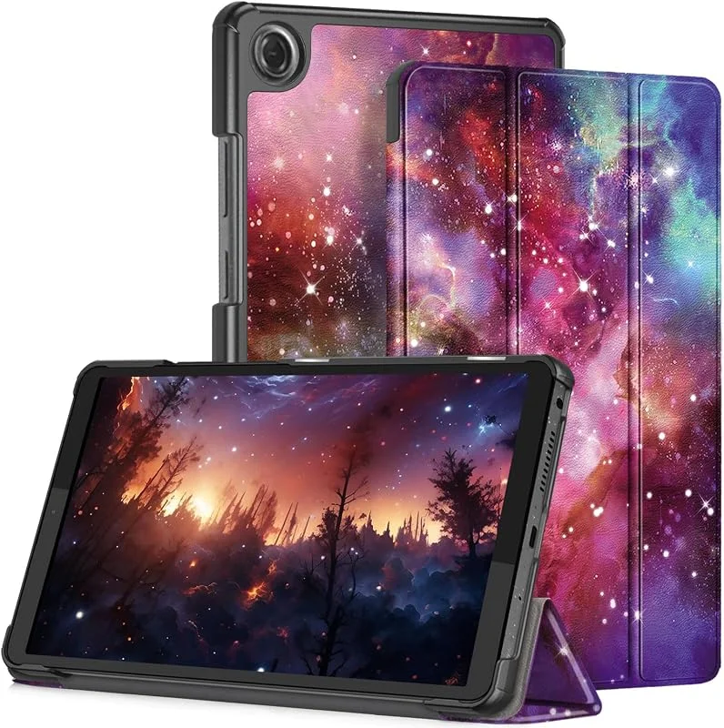 Fodral för Lenovo Tab One 8, 7 tum (TB305XU, FU) surfplatta, skyddsfodral med automatisk sömn-, väckningsfunktion, Vintergatan — Mobil och surfplatta