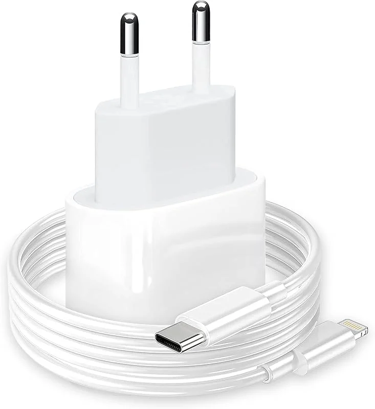Snabbladdare för iPhone 20 W [MFi-certifierad] PHONIX Italia - laddare för iPhone 14 13 12 11 Pro Max Mini XS XR X 8 SE - laddare för Apple + laddningskabel typ C, Lightning — Laddning och kablar