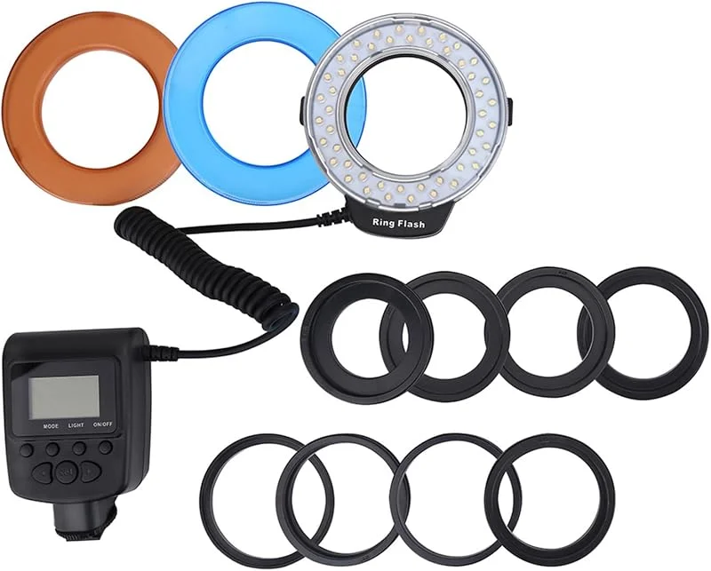 Bärbar Led Ring Fill Light, VBESTLIFE Ring Light med 48PCS LED Pärla för De Flesta Kameror — Mobil och surfplatta