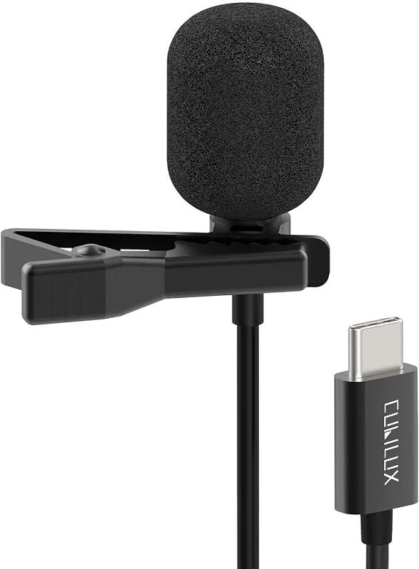 Cubilux USB C myggmikrofon, rundupptagande, 1, 5 m — Hörlurar och ljud