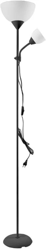 Virone URLAR Golvlampa - 175 cm, max 25W E27 max 25W E14 (Svart) — Smart belysning