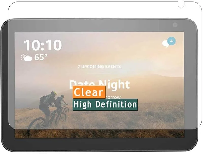 3-pack skärmskydd, kompatibel med Amazon Echo Show 8 8", TPU filmskydd klistermärke [INTE härdat glas] — Smarta hem