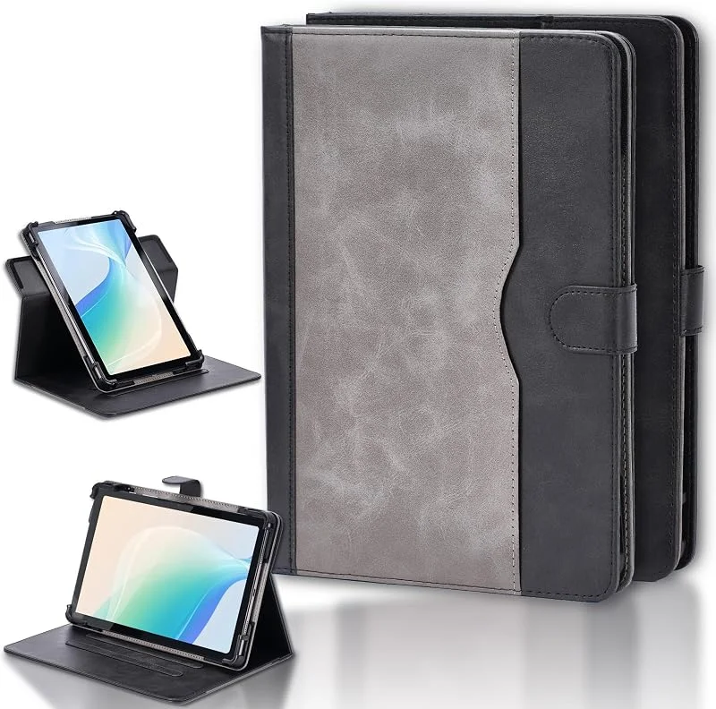 Fodral kompatibelt med Cepter Tab P11 10, 95 tum surfplatta fodral 360 graders rotation multibetraktande änglar PU-läder stativ folio fodral svart — Mobil och surfplatta