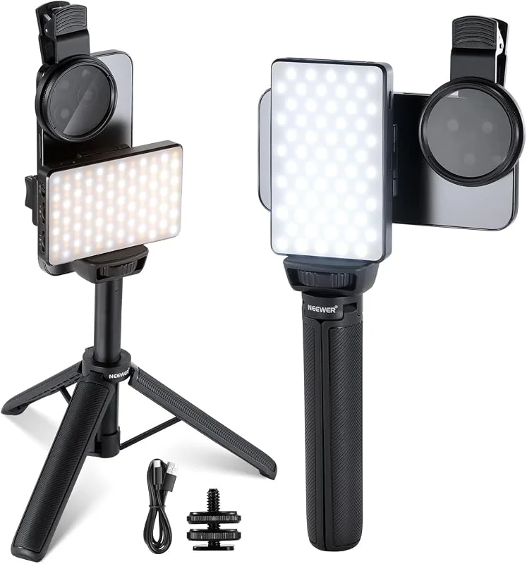 NEEWER BASICS LED-selfielampa och tatueringslampa kompatibel med iPhone, BL120B — Mobil och surfplatta