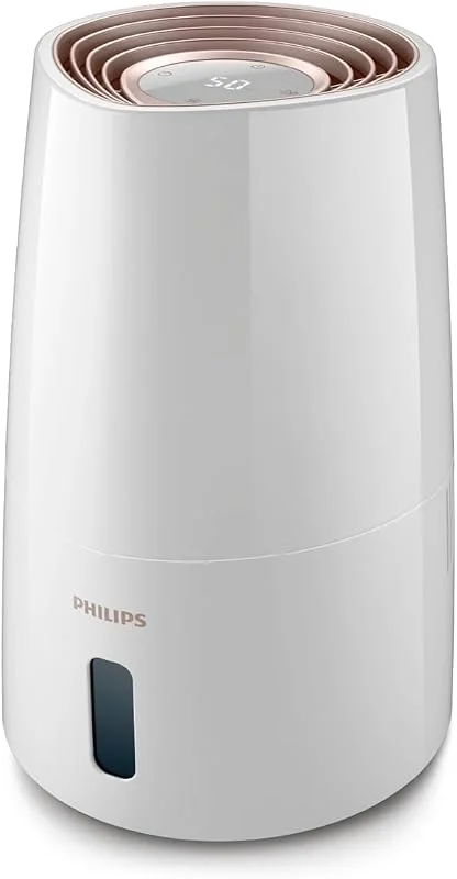 Philips 3000 Avdunstningsfuktare NanoCloud, 45 m², 300 ml, h, 3L, vit — Hushållselektronik