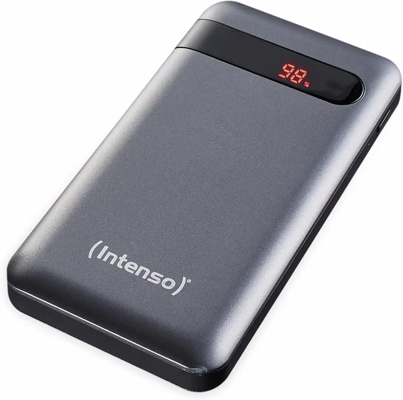 Intenso 7332330 Powerbank PD 10000 – externt batteri med Power Delivery & Quick Charge 3 (10 000 mAh, lämplig för smartphone, surfplatta, MP3spelare, digitalkamera), svart — Mobil och surfplatta