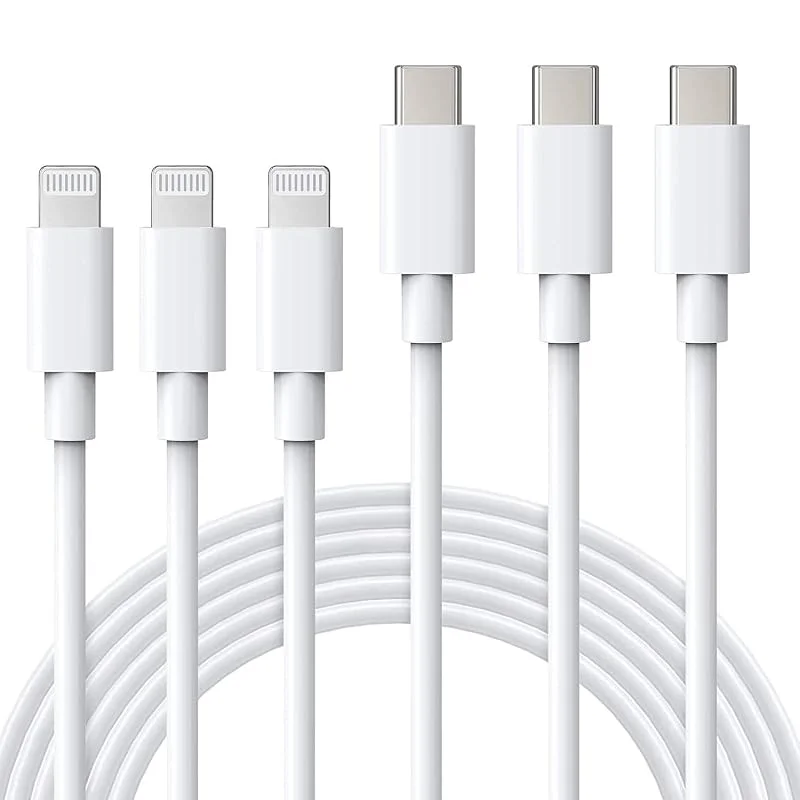 ilikable USB C till Lightning-kabel [3-pack 2M] MFi-certifierad iPhone snabbladdarkabel iPhone typ C till Lightning-kabel kompatibel med iPhone 11 12 13 14 Pro Max X XS XR SE 2020, iPad Pro — Mobil och surfplatta