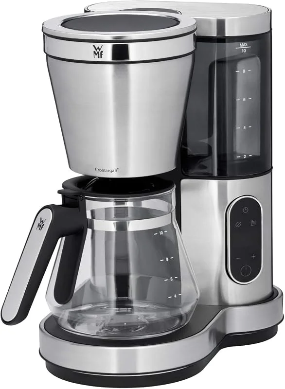 WMF 0412320011 Lumero Filter Kaffebryggare Glas 1, 0l 10 Koppar Avtagbar Vattentank LED Belysning Touch Funktion Automatisk Avstängning 1000 W — Kök & Hushåll