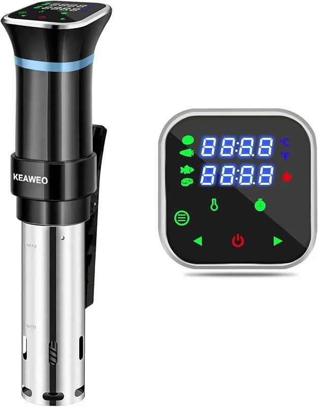 Sous Vide Garer 1100 W Sous-Vide Stick precisionskokare immersion Dykcykel Precisionskocka, 360 ° cirkulation, 25 ?– 95 ?Temperaturområde Digital Timer, LCD Touch-display, rostfritt stål — Kök & Hushåll