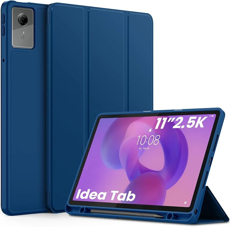 EasyAcc Fodral till Idea Tab 2025 28, 9 cm + pennhållare, havsblå — Mobil och surfplatta