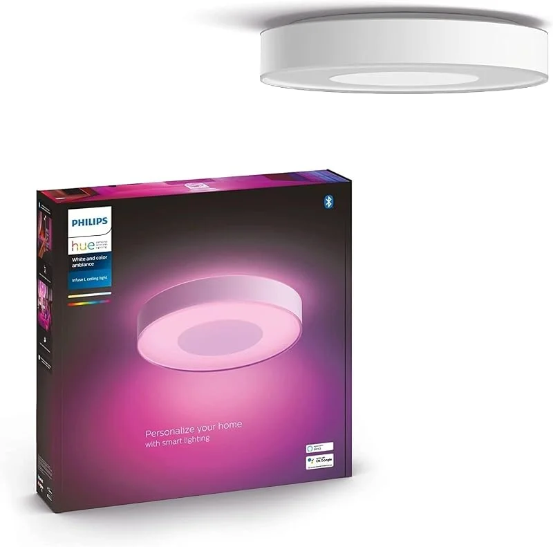 Philips Hue Infuse stor takplafond, vit — Smart belysning