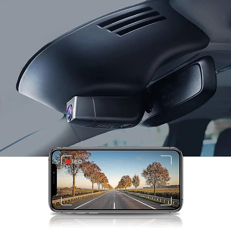 Fitcamx Dashcam Lämplig för Volvo XC60 2018-2021 2nd Gen, S90 V90 2017-2021 2nd Gen (Model A), 4K Bilkamera WiFi UHD 2160P, mörkerseende, OEM biltillbehör, Loop inspelning, G-Sensor, med 64GB kort — Portabel digital och ljud