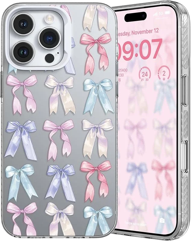 ZCDAYE Fodral för iPhone 13 Pro Max med blomtryck, söt bågformad telefonväska för kvinnor och flickor, TPU mjukt icke-gulnande stabilt TPU-fodral för iPhone 13 Pro Max, vit blomma — Mobil och surfplatta