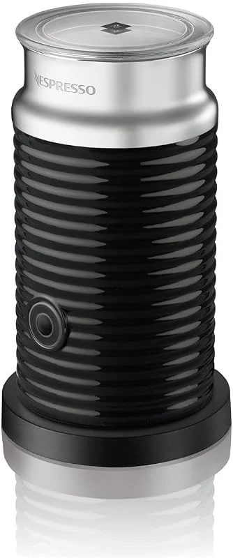 NESPRESSO Aeroccino 3 mjölkskummare, elektrisk mjölkskummare för 120 ml krämigt mjölkskum och 240 ml varm mjölk, svart — Kök & Hushåll