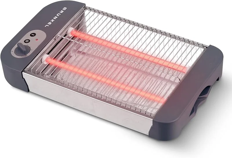 Grunkel – platt brödrost för alla typer av bröd och baked goods med 600 W kraft, rostat bröd timer med 6 nivåer och krympbricka, modell TSP-G2 — Kök & Hushåll