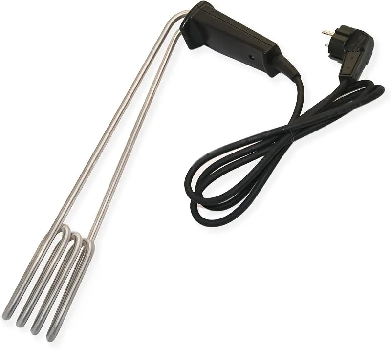 GOLDMAN SERVICE, Stor bärbar vattenkokare XL med nedsänkningsmotstånd värmer upp hinkar för husvagn, camping, resor eller proffs. 1500W, 230V. — Kök & Hushåll