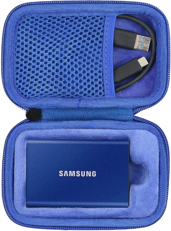 Co2CREA Förvaring bär hårt resefodral för Samsung T7 Touch, T7 bärbar SSD 500 GB 1 TB 2 TB extern solid state-enhet (endast fodral) — Hårvård