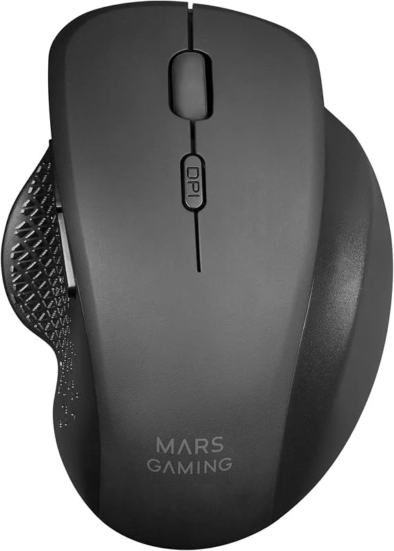 Mars Gaming MMWERGO svart, ergonomisk trådlös mus för PS4, PS5, XBOX, PC, Mac — Datortillbehör