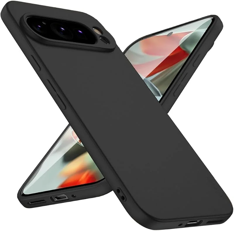 X-level Skal Kompatibelt med Google Pixel 9 Pro XL Fodral, Tunn Telefonskal Silkeslen Mjuk Smal Skydd för Pixel 9 Pro XL 5G - Svart — Mobil och surfplatta