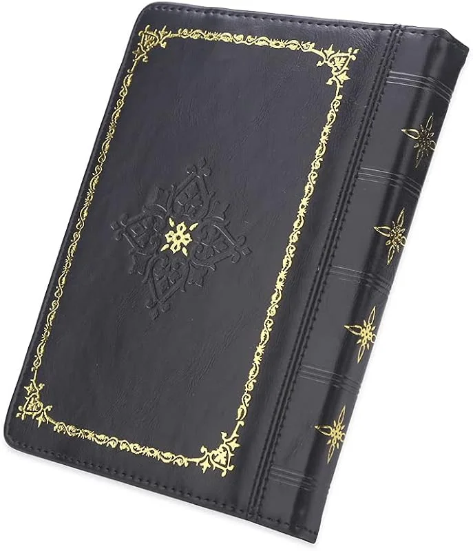 ENJOY-UNIK Bok Stil PU Läder Fodral Skal för 6 tum Ebokläsare Fodral Skal för Sony, Kobo, pocketbook, nook, tolino 6 tum e-bokläsare (svart) — Portabel digital och ljud