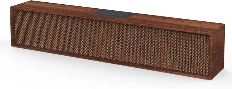 Smalody Bluetooth-högtalare retro, PC-högtalare med 10 W stereoljud, BassUp, retro klassisk trähögtalare box för hem, spel, skrivbord, bärbar dator, smartphone — Hörlurar och ljud