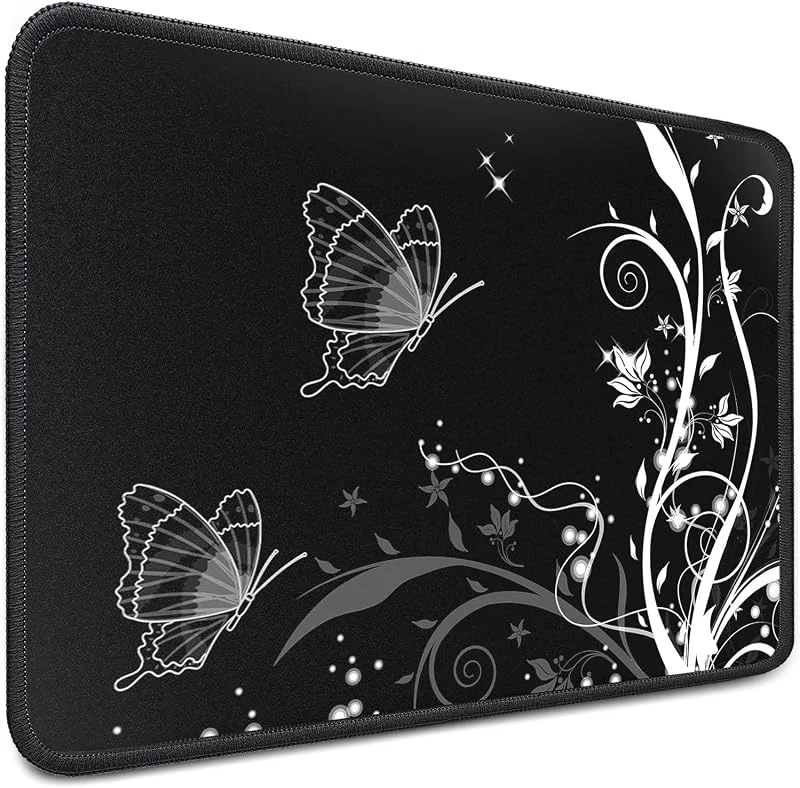 Sidorenko Gaming Mouse Pad - Musmatta 280 x 200 mm - Kantfria kanter - Specialyta förbättrar snabbhet och precision - Glidfritt I svart — Datortillbehör