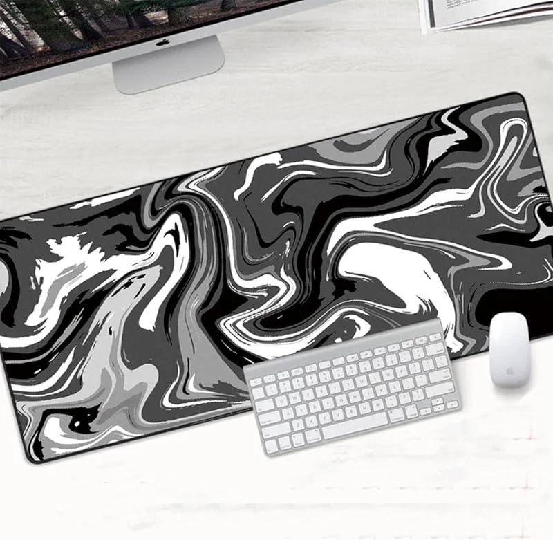 900x400mm XXL Gaming Musmatta Stor Gummi Gamer Konstbord Dator Musmatta Mjuk Musmatta XL Abstrakt Keyboard Desk PLay Mats — Kök & Hushåll