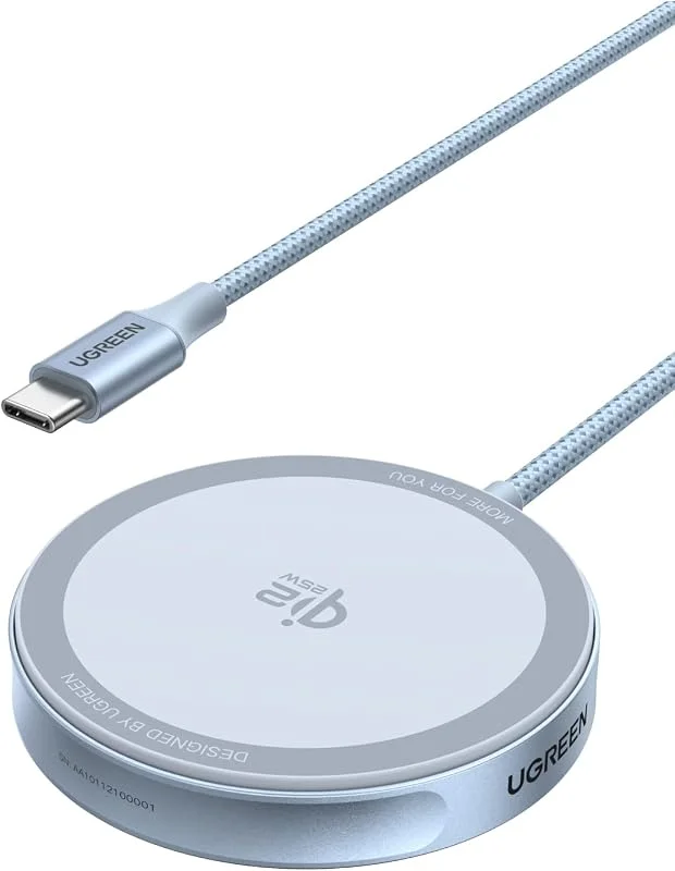UGREEN MagFlow Qi2 25W magnetisk laddningsplatta för iPhone med MagSafe — Mobil och surfplatta