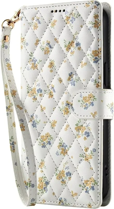 Blomma fodral för Samsung Galaxy Note 10, reptåligt fodral PU-läder plånboksfodral bokslitsar, syntetiskt läderfodral stativfunktion för Samsung Galaxy Note 10 grönt — Mobil och surfplatta