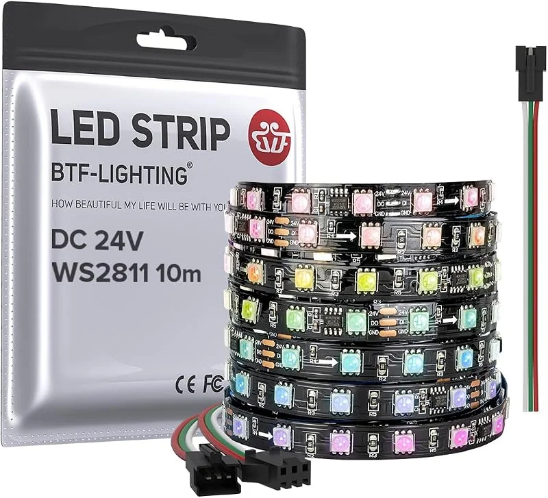 DC24V WS2811 Modern IP30 Svart pcb — Smart belysning