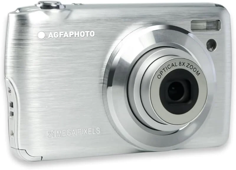 AGFAPHOTO Realishot DC8200 Argent + étui + carte SD 16 Go — Portabel digital och ljud