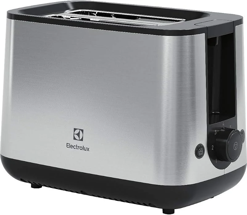 Electrolux Create 4 Brödrost för 2 skivor, med 7 rostningslägen, upptinings- & återuppvärmningsfunktion, löstagbar smulbricka för enkel rengöring, 800W, Rostfritt stål (E3T1-3ST) — Kök & Hushåll