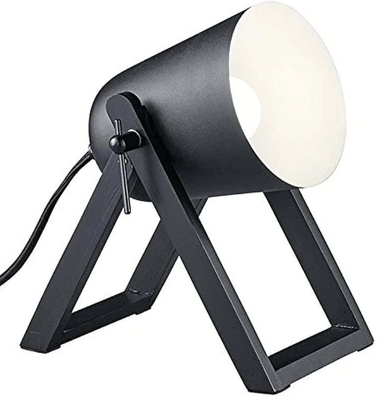 Reality Leuchten R50721032 Marc A++ to E, bordslampa, E27, Svart matt, 12, 5 x 19, 5 x 21 cm — Smart belysning