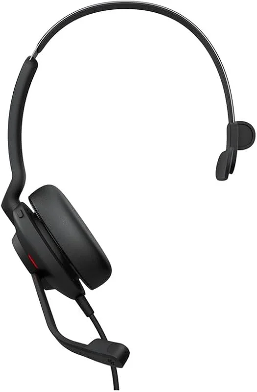 Jabra Evolve2 30 Hörlurar - Noise Cancelling Microsoft Teams Certifierade Mono Headset med två mikrofoner - USB-C kabel - svart — Hörlurar och ljud