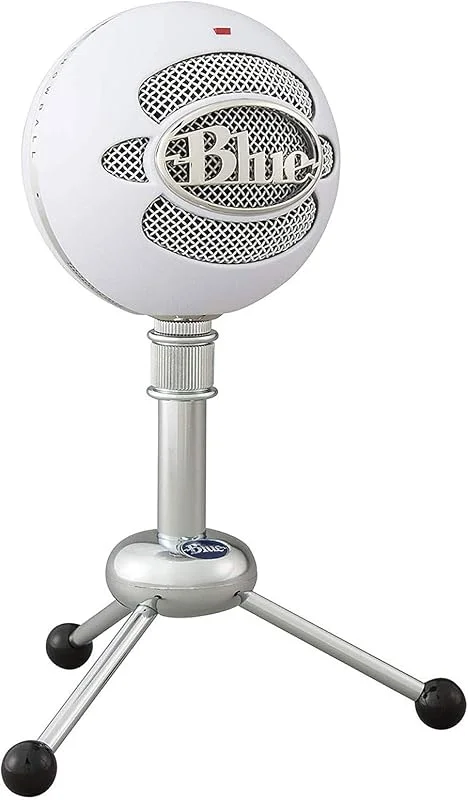 Blue Snowball iCE Plug 'n Play USB-mikrofon för inspelning, podcasting, streaming, Twitch-spel, Voiceover, YouTube-videor för PC och Mac - vit — Hörlurar och ljud