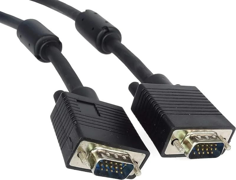 PremiumCord VGA skärmkabel 3 m, HQ (koax), SVGA videomonitor koaxialkabel för FULL HD 1080p, DDC2, svart — Datortillbehör