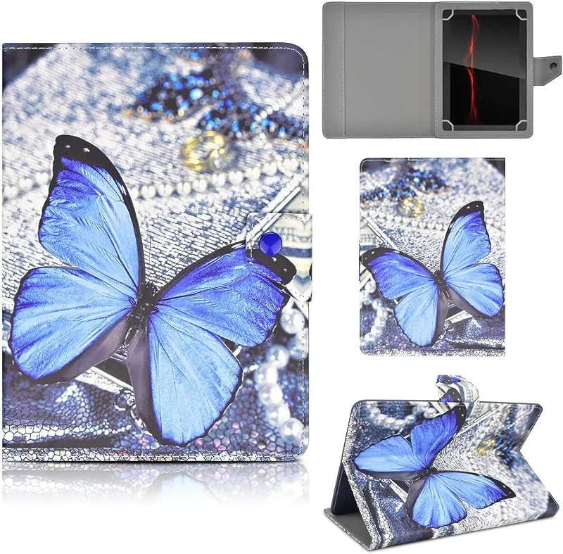 KATUMO-Fodral Kompatibelt med 9, 0-10, 1 "tumsfodral Universal Folio-Fodral med Stativfunktion Flip-fodral för 10, 1" tums Android-tablettfodral — Mobil och surfplatta