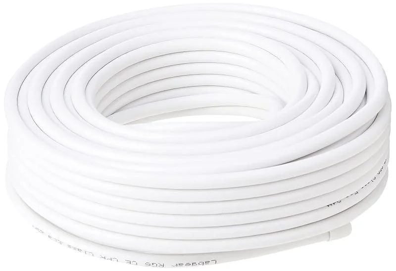 Labgear 25 m koaxial satellitkabel RG6 svart digital antal, data och satellit koax TV-kabel — TV och streaming