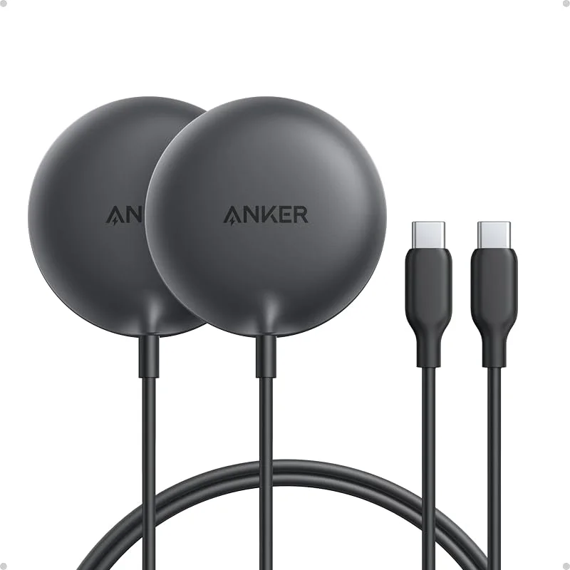 Anker Zolo magnetisk trådlös laddningsplatta, 2-pack, Qi2-certifierad, 15W — Mobil och surfplatta