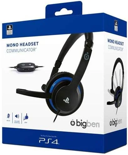 BigBen Interactive Mono Headset Huvudbonad Officiellt Licensierad Sony Playstation - Playstation 4 — Hörlurar och ljud