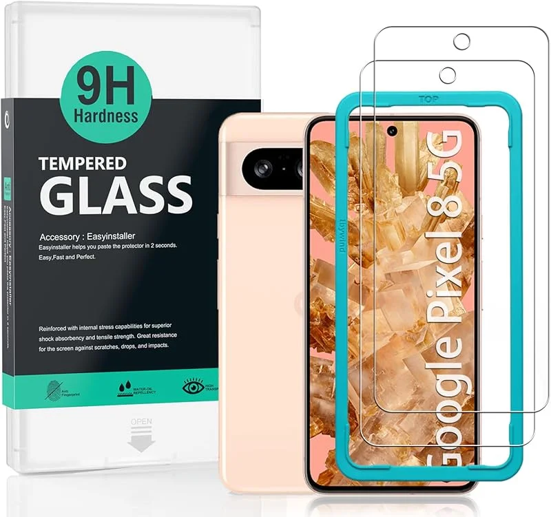 IBYWIND 2 Pack Screen Protector for Google Pixel 8 5G 6.2" (Not for Google Pixel 8 Pro 5G), 9H Hardness Tempered Glass, Anti-Scratch — Mobil och surfplatta