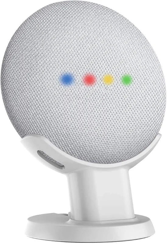 Gelink Google Home Mini Pedestal, skrivbordsstativ för Nest Mini (2:a generationen), förbättrar ljudmottagning och användande – bärbar bordsstativ-hållare för dina smarta röstassistenter — Smarta hem