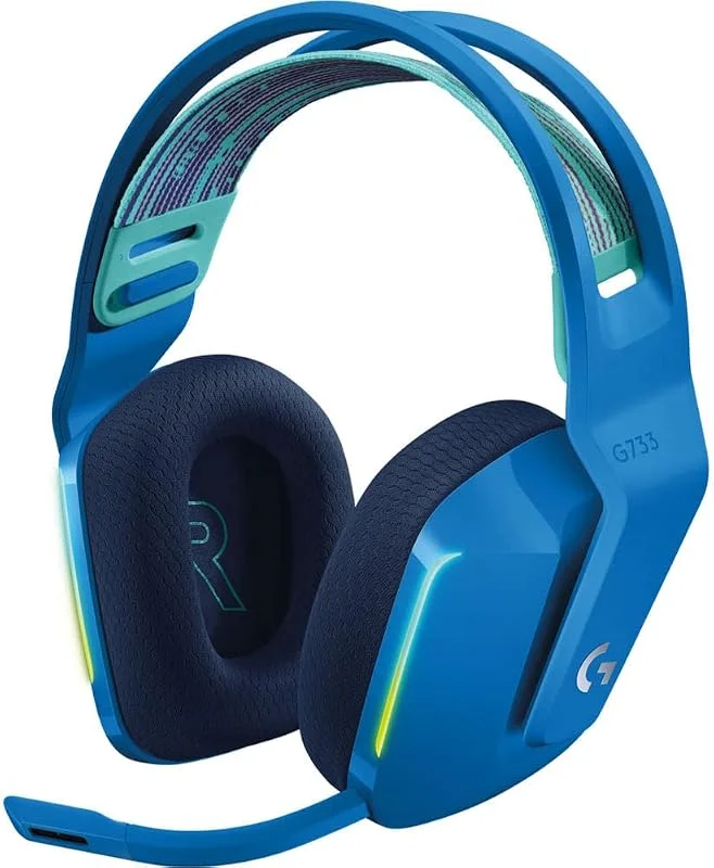 Logitech G733 LIGHTSPEED – trådlöst spelheadset med fjädrande bygel — Hörlurar och ljud